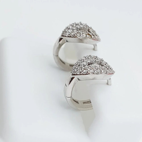 "925 Sterling Silver Cubic Zirconia Earrings, U19254656 - Picture 11 of 11